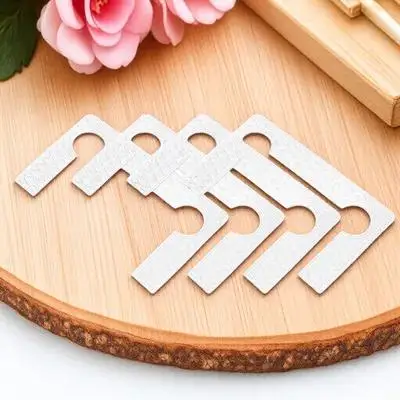 

40Pcs Bathroom Glass Door Hinge Pad Anti-Slip Shock Absorption Transparent Grid Design Replacement Rubber Cushion for Shower