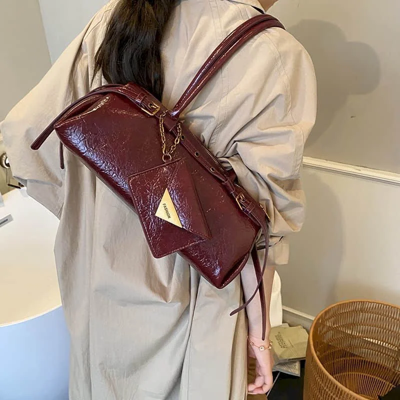 

Shoulder Satchels Bag For Women Y2K Belt Buckle Design 2025 New In Luxury Designer Crossbody Bags Fashion Totes With Pendant