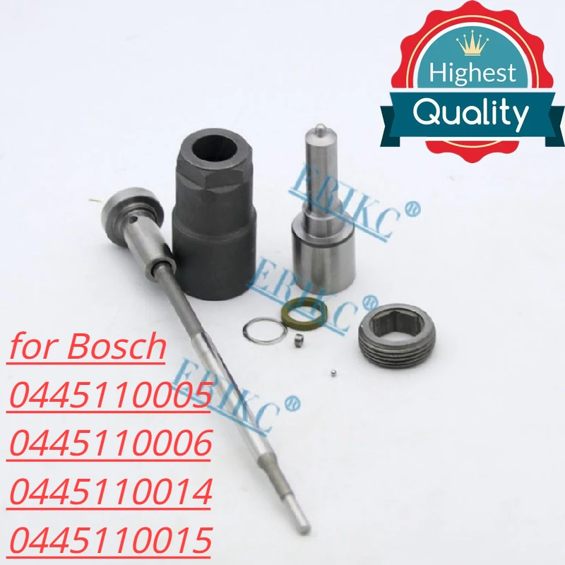 0445110005 0445110006 Fuel Injector Repair Kit Nozzle DSLA156P737 Valve F00VC01001 for BOSCH MB 0445110014 0445110015 0986435005