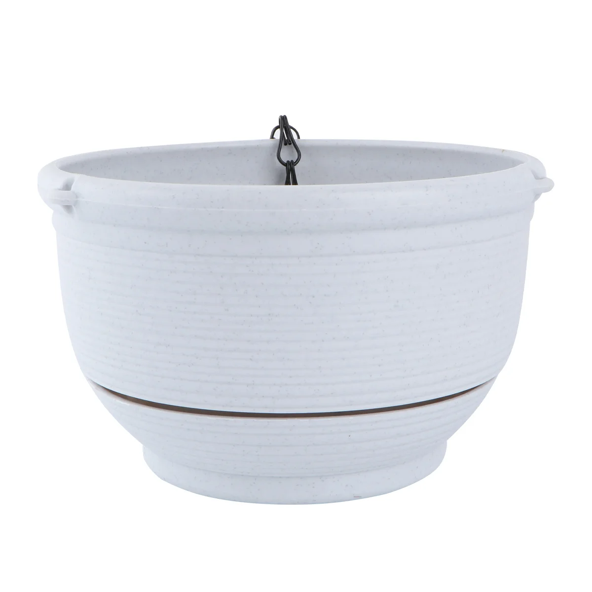 

Подвесной цветочный горшок, автоматическая водопоглощающая креативная настенная корзина для хлорофитума, зеленых растений, светло-серый, прочный, экологически чистый