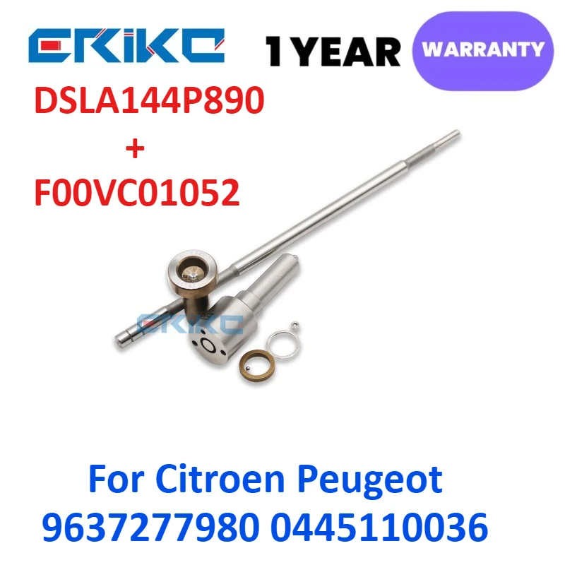 

REPAIR KIT NOZZLE PARTS DSLA144P890 CONTROL VALVE F00VC01052 for Citroen Peugeot 2,2 Hdi 9637277980 FOR INJECTOR 0445110036