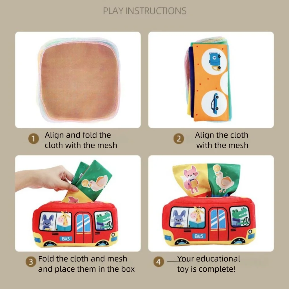 Pano montessori brinquedos macio colorido bebê brinquedo educativo bombeamento lenço de seda educação precoce caixa de tecido mágico exercício de dedo