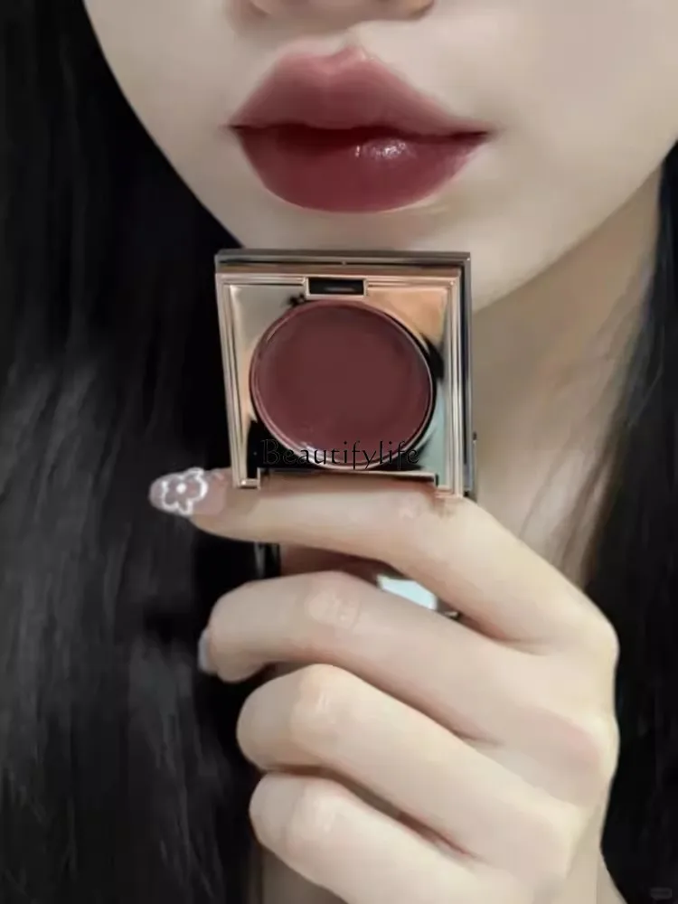 

Monochrome Multi-Purpose White Eye Shadow Plate Blusher Coffee Pottery Clay Color Matte Mashed Potatoes