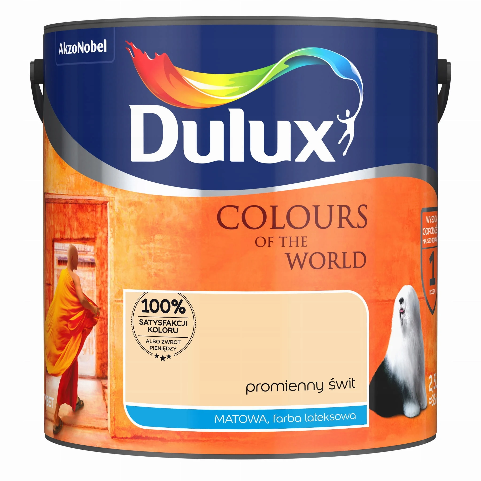 Peinture murale au latex Dulux Colors World Radiant Dawn Mat 2,5L