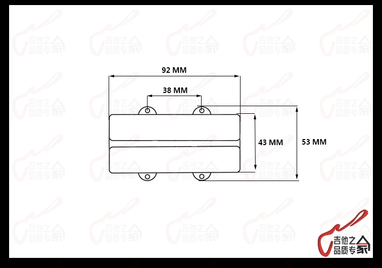 1 Set  Original Genuine Germany MEC 4/5 Strings Vampyre Active Bass Pickup ( M60201S & M60209 )