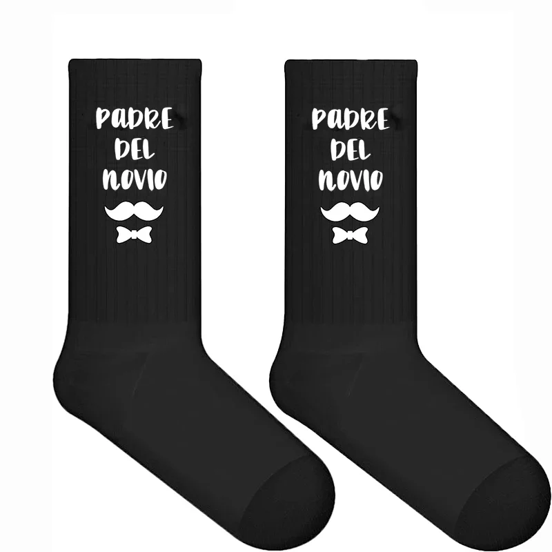 Padre De La Novia Padre Del Novio socks Spanish father of the bride Groom to be Wedding engagement bachelor party gift present