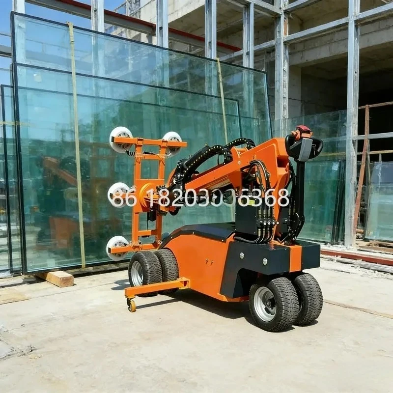 Customized Install Lifting Equipment Electric Granite Marble Slab Glass Plywood Lifting Equipment Mobile Suction Cups Vacuum Lif