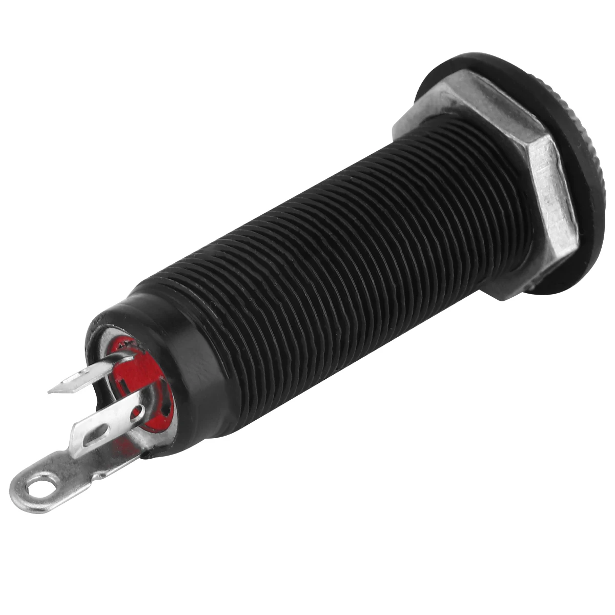 

1pc Electric Guitar End Pin Jack Premium Socket Plug Replacement For Acoustic Guitars Bass Tube Type Output Input Black