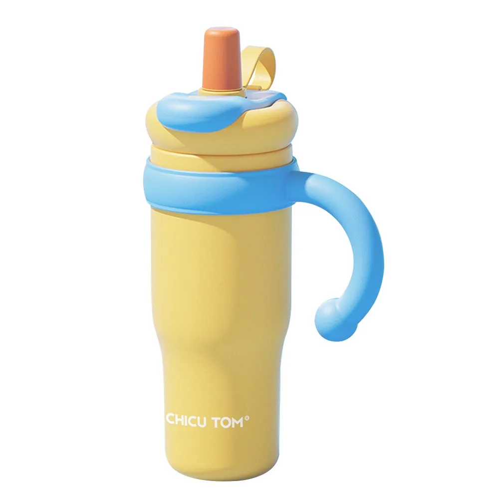 

Cute 1000ML Insulated Water Bottle Stainless Steel ceramics Travel Coffee Mug Cold Insulation Leak-proof Insulated Cup