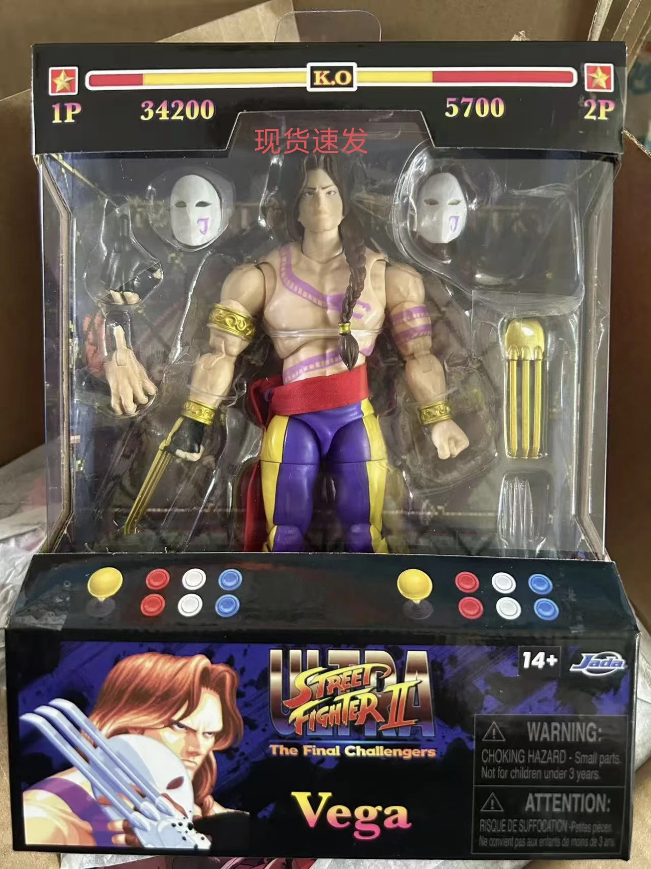 

New Jada Street Fighter The Final Challengera Vega Anime Figure New In Stock Original Street Fighter 6 Balrog Doll Toys Gift