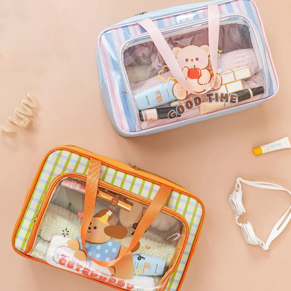 

Прозрачная сумка для фитнеса большой емкости, мультяшная сумка для хранения сухого и влажного плавания, портативная сумка для хранения обуви, спортивная сумка на открытом воздухе