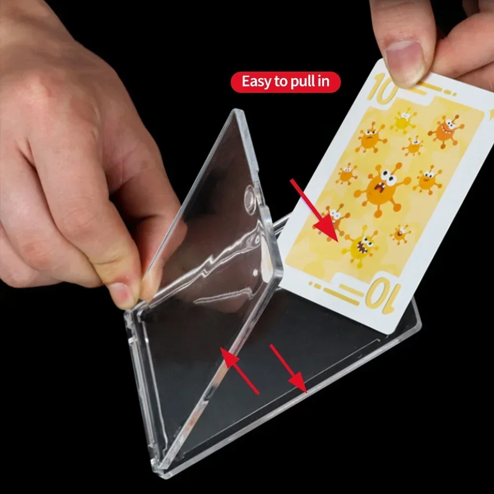 TCG مجموعة شفافة حامل عرض مغناطيسي ، صندوق تخزين ل Yugioh ، بطاقات البوكيمون ، إطارات أكمام مجموعة ، 35-180PT