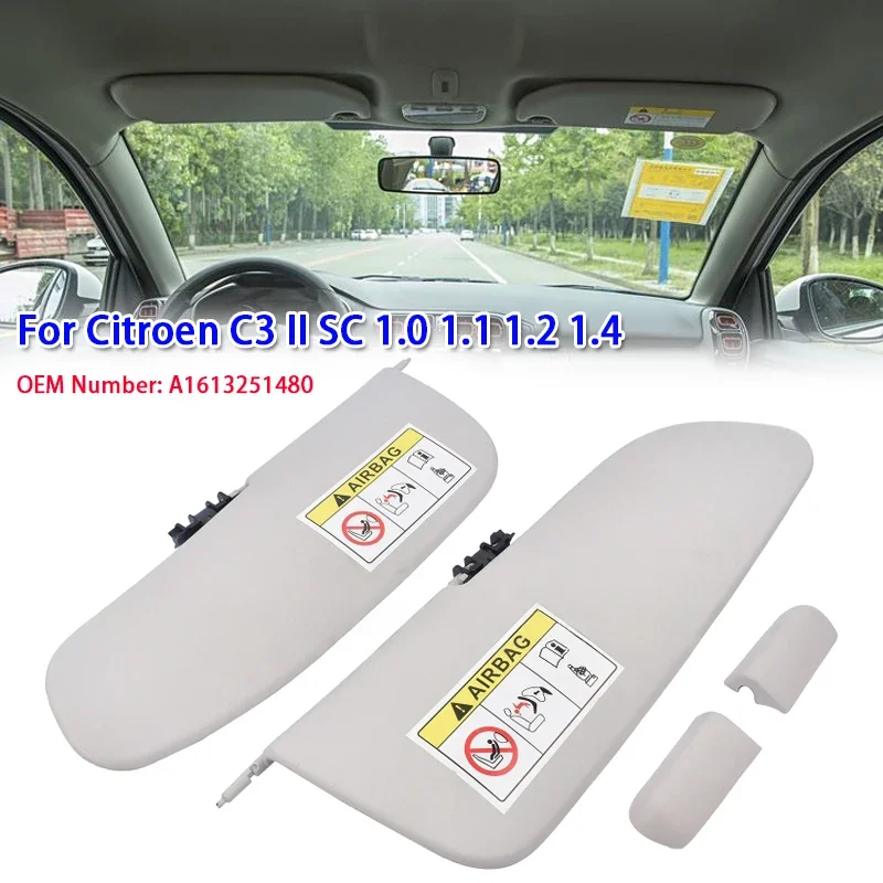 

2pcs Car Front Windshield Light Baffle Sun Visor for Citroen C3 II SC 1.0 1.1 1.2 1.4