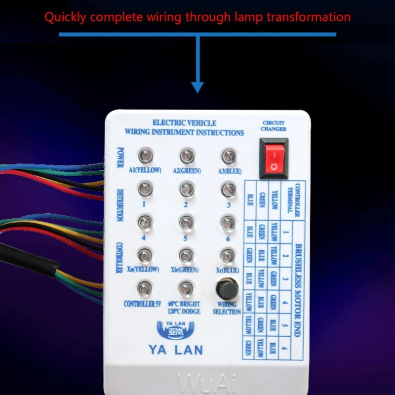 24V/36V/48V/60V/72V Electromobiles Car E-Bike Scooter Brushless Motor Controller Tester Spared Device Controller