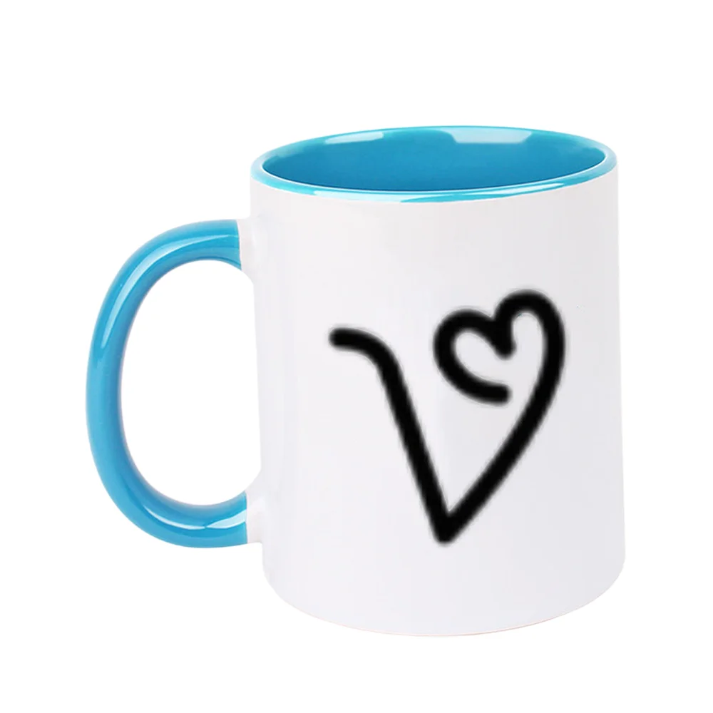 11oz Ceramic Coffee Mug with Heart Pattern Tableware for Valentine's Day and birthday Mother’s Day Father’s Day Holiday Present