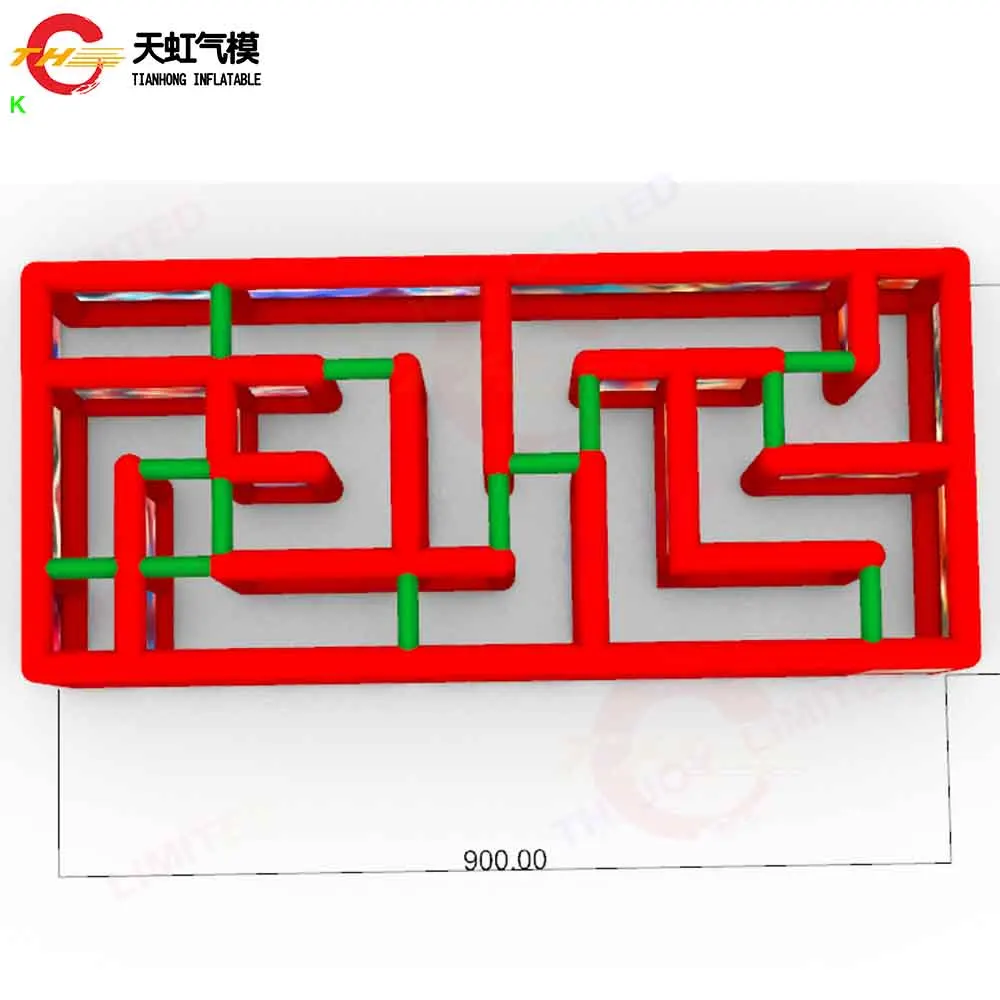 빠른 배송 크리스마스 테마 에어바운스 미로 태그 블로우 업 산타 유령의 집 미로 놀이 블로워 포함