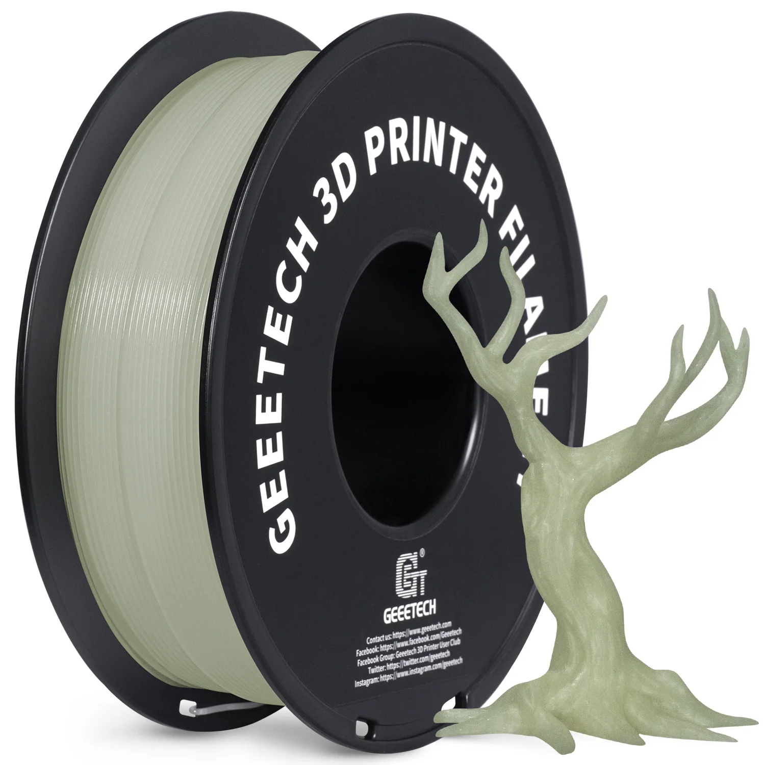 GEEETECH Luminous PLA Filament for 3D Printer 1.75mm 1kg Glow in the Dark Plastic PLA 3D Printing Materials Wholesale