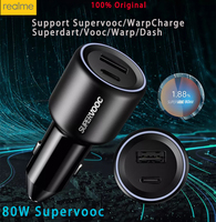 Realme Original Supervooc Car Charger 80w Superdart Fast Charge 65w 33w Usb Type C Pd Charger Realme Gt Neo 3t 2 8 Pro X50 9pro+