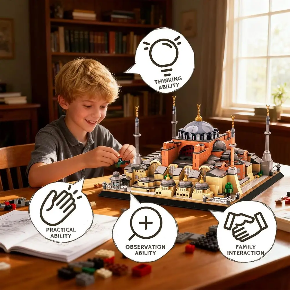ハギア・ソフィア ランドマーク建築模型キット：大人とティーン向けのコレクタブルディスプレイギフト