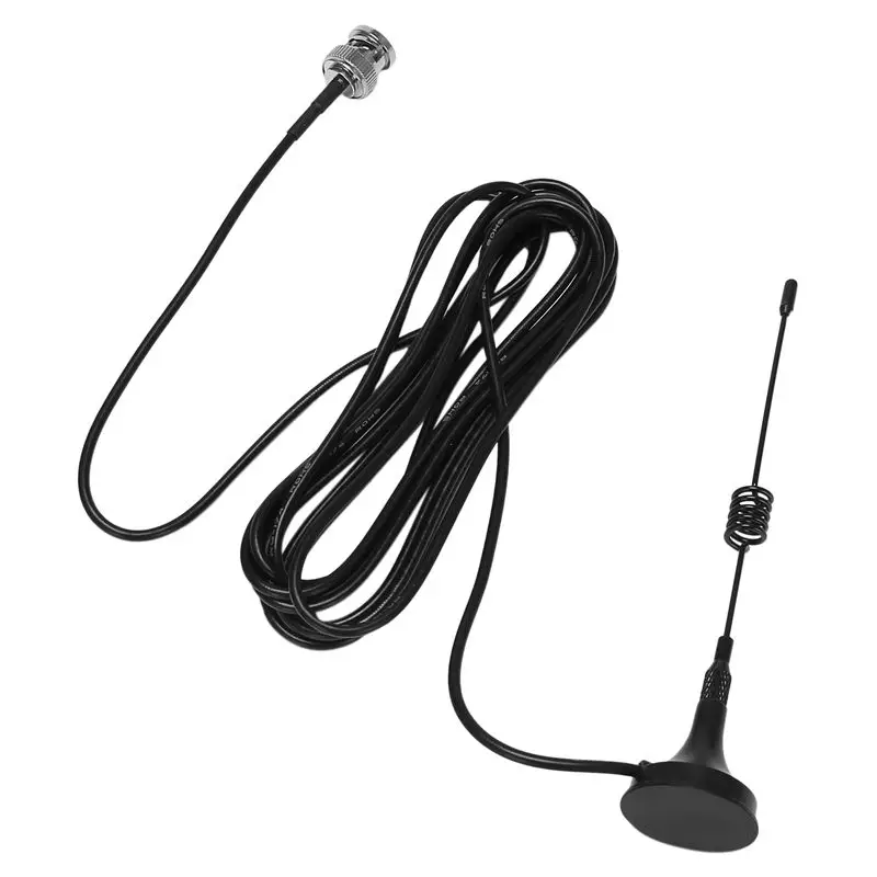 AYHF 2X Mini Magnet Base Wide-Band Scanner Receive Antenna For Uniden Bearcat Radioshack Motorola Aor Bnc