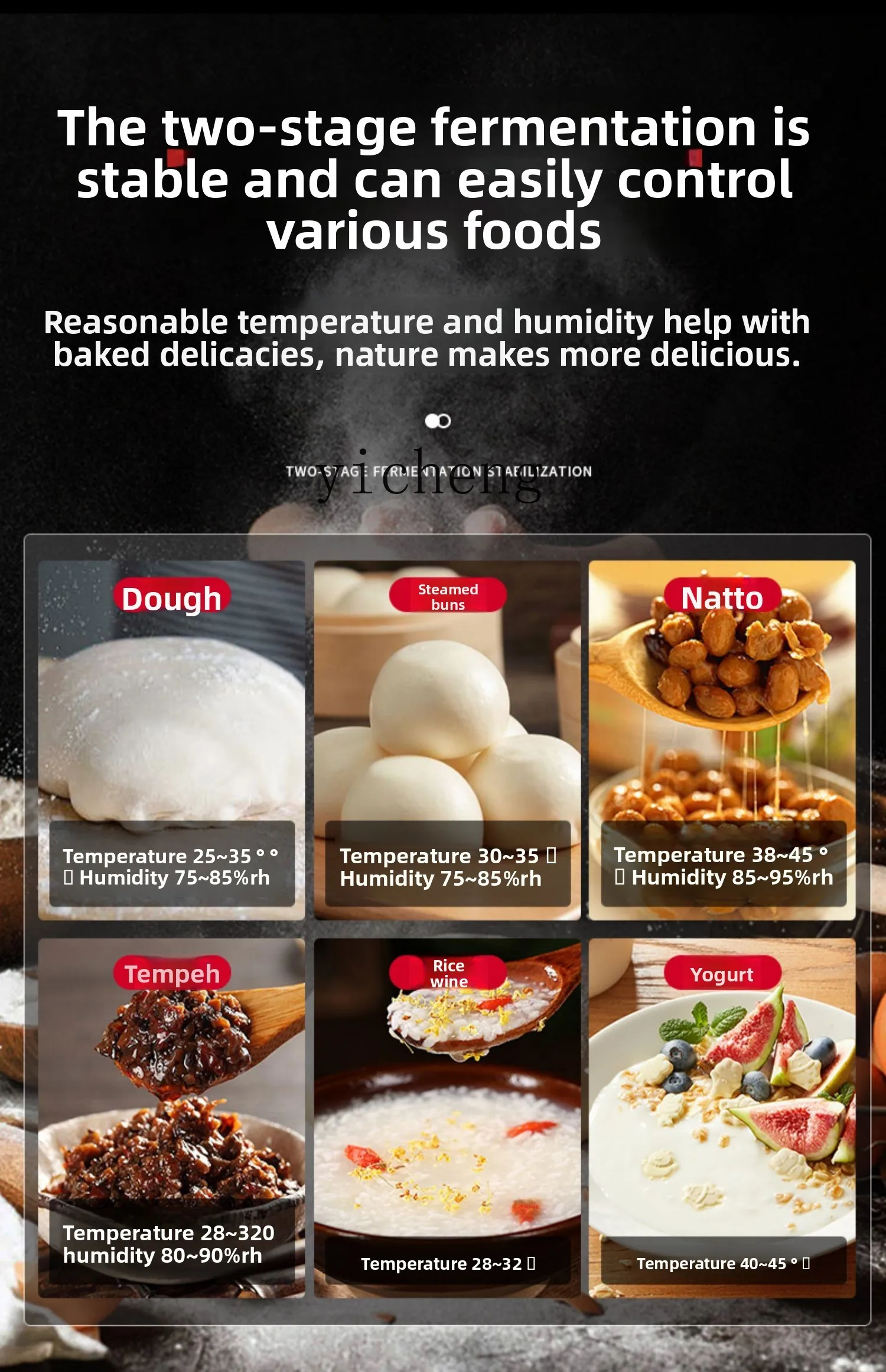 TQH-caja de fermentación comercial para hornear, bollos de fideos de dibujos animados, pan al vapor, máquina de fermentación de Pizza, acero inoxidable