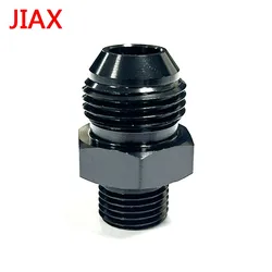 AN10 10 an to M14x1.5 M16X1.5 Metric Male Fitting Straight Adapter Aluminum Black