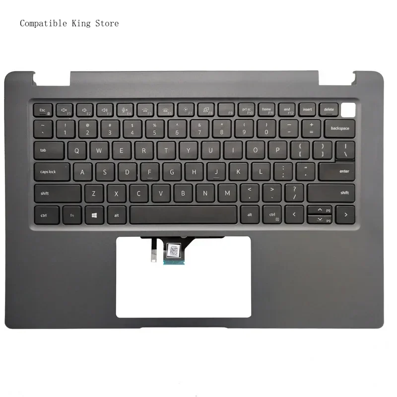 B New For Dell Latitude 3440 3450 E3440 E3450 Palmrest with Backlit Keyboard 0R2DCD R2DCD (Black) 14”