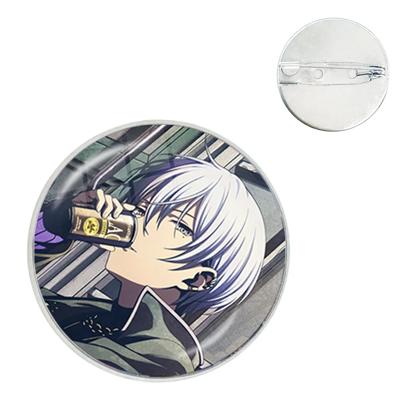 Project SEKAI Anime Wonderlands×Showtime Aoyagi Toya Vivid BAD SQUAD Metal Glass Dome Badge Brooch Pins