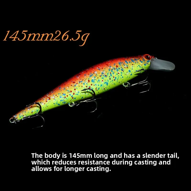 Señuelo Minnow MUKUN 145mm – Sistema de peso innovador - imagen 5