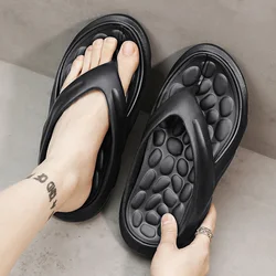 Summer Men Slippers Flip Flops Quick Dry Slippers Soft EVA Male Street Beach Slippers Massage Casual Flip-Flop Footwear