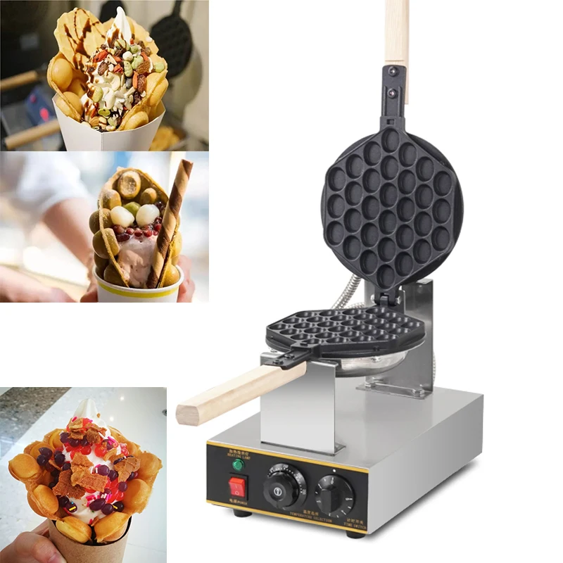 

Egg Bubble Waffle Maker Commercial Household Nonstick Waffle Maker Machine for Snack Bar