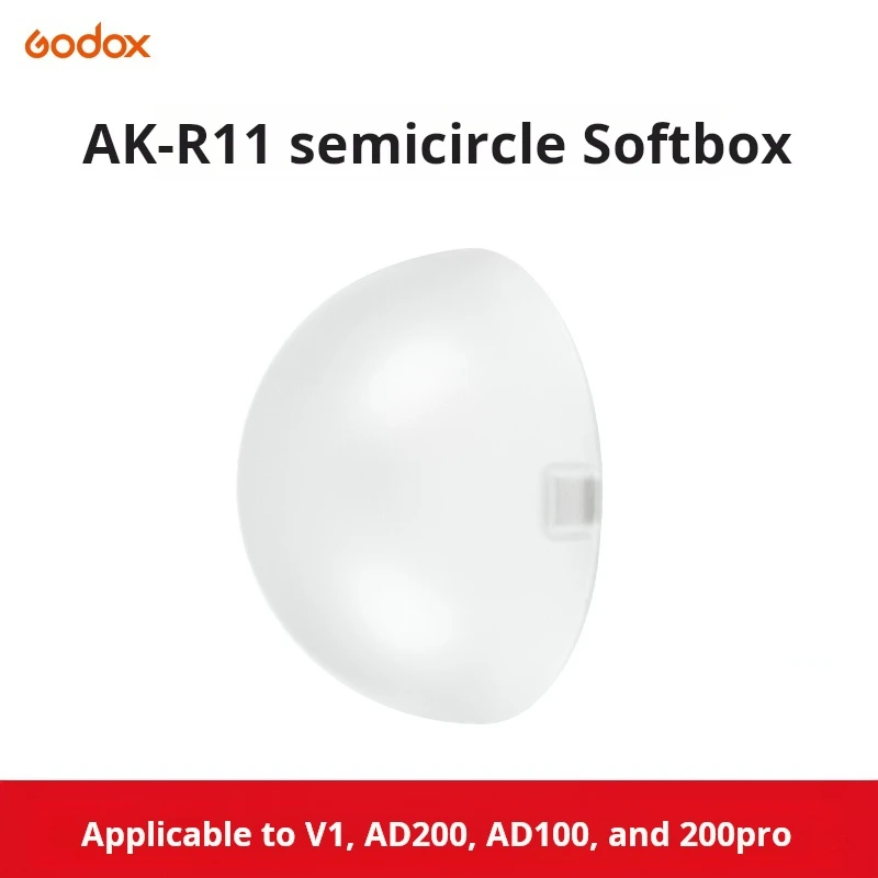 Shenniu AKR1 رأس المصباح المستدير ملحق مغناطيسي ad200pro ملحق V1 فلاش غطاء خفيف ناعم شبه دائري ضوء فلاش فك التشفير