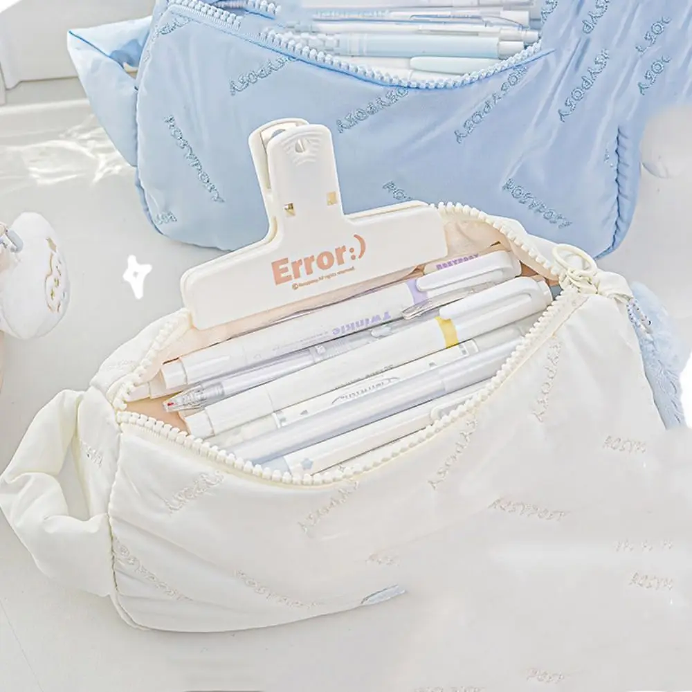 

Cartoon Large Capacity Pen Case Funny Subzone Stationery Storage Bag Detachable Patchwork Makeup Lipstick Bag Students