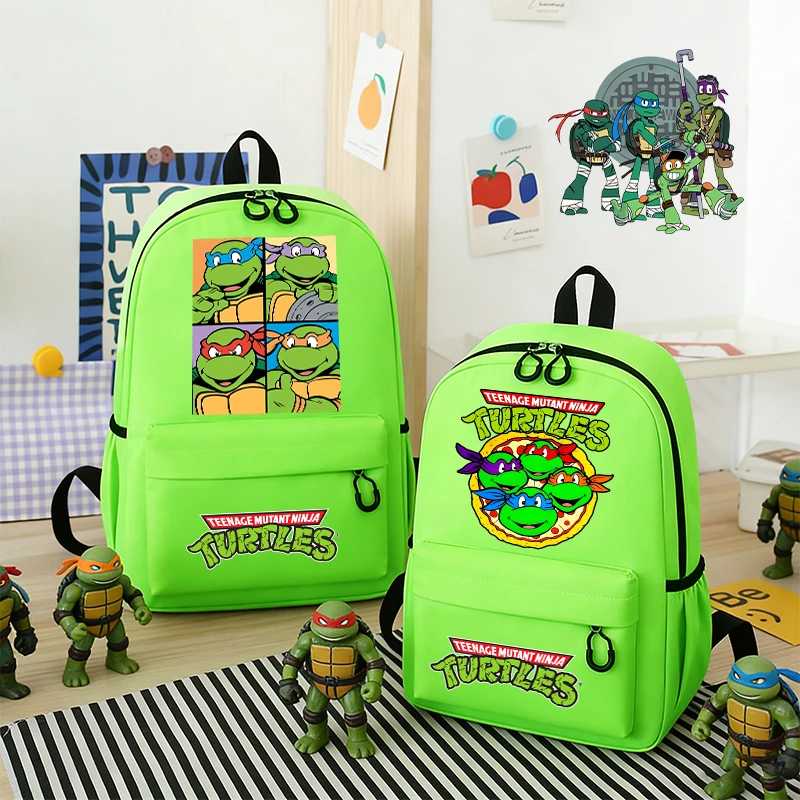

Cute TMNT Mutants Backpack Leisure Durable Travel Kid for Anime Game Movie Boys Girl Student Pen Book Storage Back To School Bag