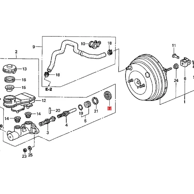 Suitable for 2010 Ho nd aC RV Ci vi c Ac co rd Fe ng fa nC la ss ic O-ring seal for car parking pump Push rod sealing ring