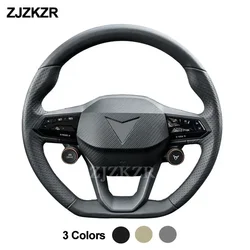 Hand Sewing Steering Wheel Cover For Cupra Ateca Formentor Born Leon Tavascan Terramar Original Steering Wheel Braid Accessories