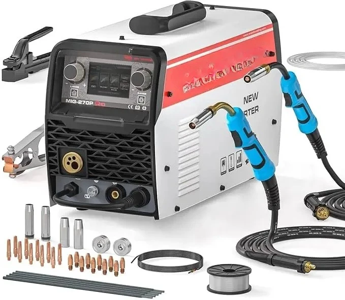 2026-ANDELI USA ONLY 220V  LCD Screen Double Pulse MIG Lift TIG MMA Spool Semi-automatic  Aluminum MIG Welding Machine