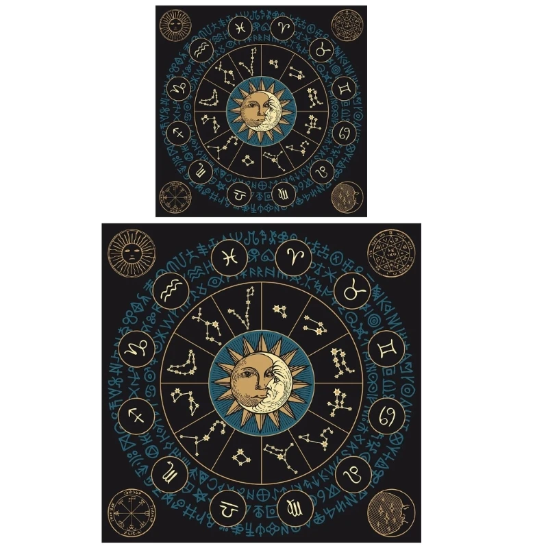 Elegant Tarot Cloth Versatile Tarot Mat Smooth Texture Tarot Table Cover Comfortable Mat Embrace Art Divinations