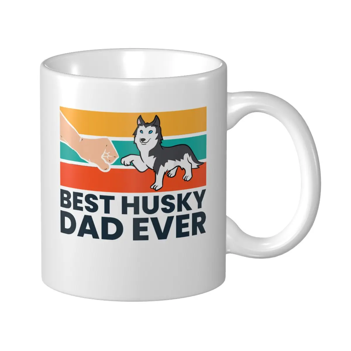 Mark Cup Mug Husky Dog Dad Best Siberian Husky Dad Ever Coffee Mugs Tea Milk Water Cup Travel Mugs For Office Home