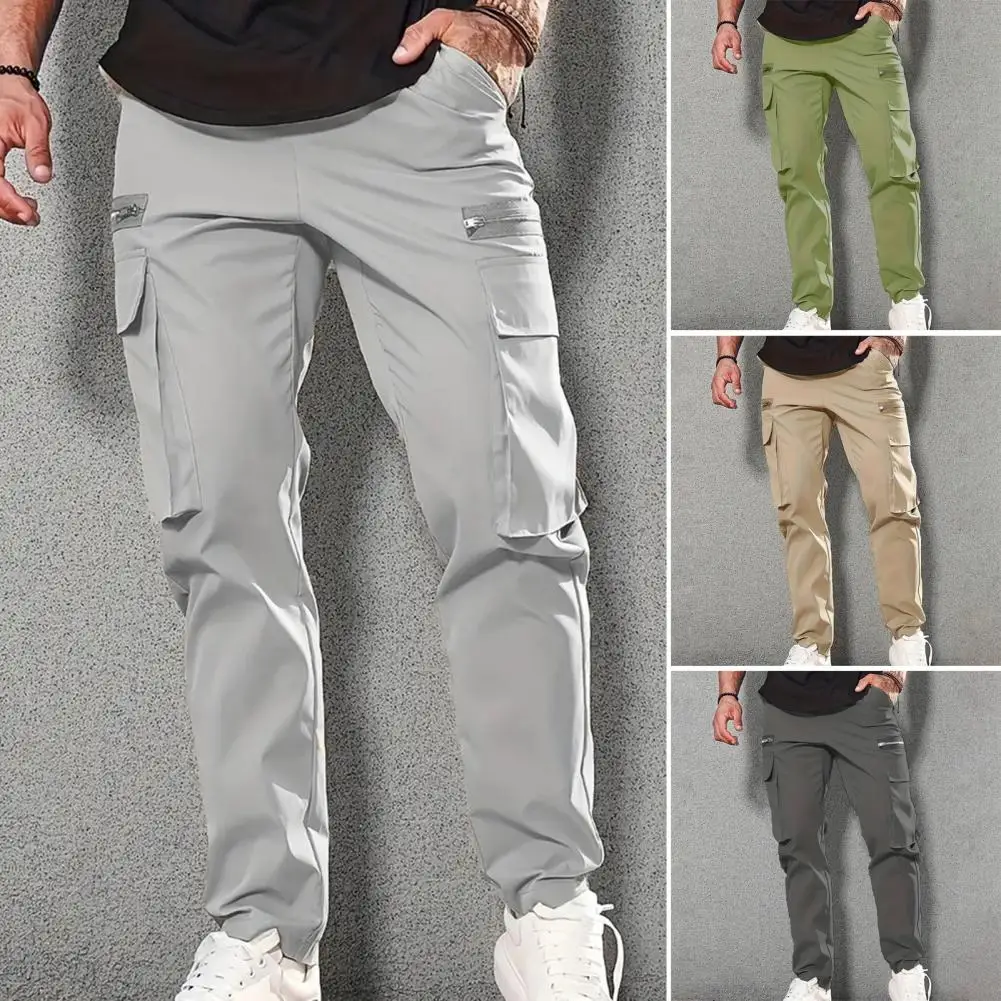 

Men Trousers Side Pockets Cargo Harem Pants Zipper Black Hip Hop Casual Male Joggers Trousers Fashion Casual Streetwear Pants