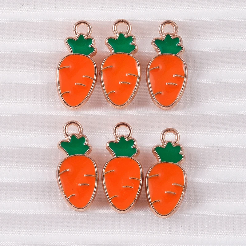 10 teile/los Mix Nette Emaille Obst Apfel Kirsche Ananas Traube Charms für Schmuck Machen Frauen Ohrringe Anhänger Halsketten Geschenke – Detail 17