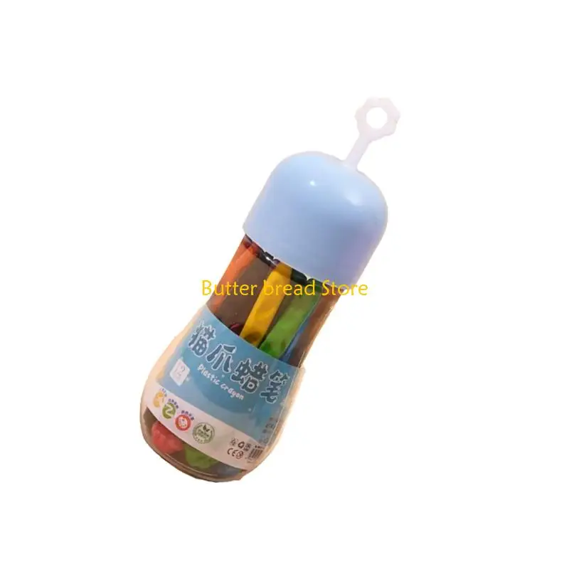 W89C洗えるアートクレヨン12/24/36子供用の色幼児用快適なグリップカラフルなクレヨン