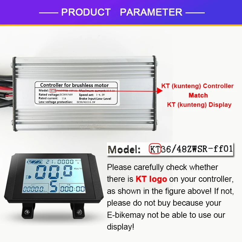 Ebike Display KT LCD3 LCD4 LCD5  LCD7U LCD8H LCD8S LCD10H LCD11 LED900S LED880 24V36V48V72V Bike Accessories Cycling