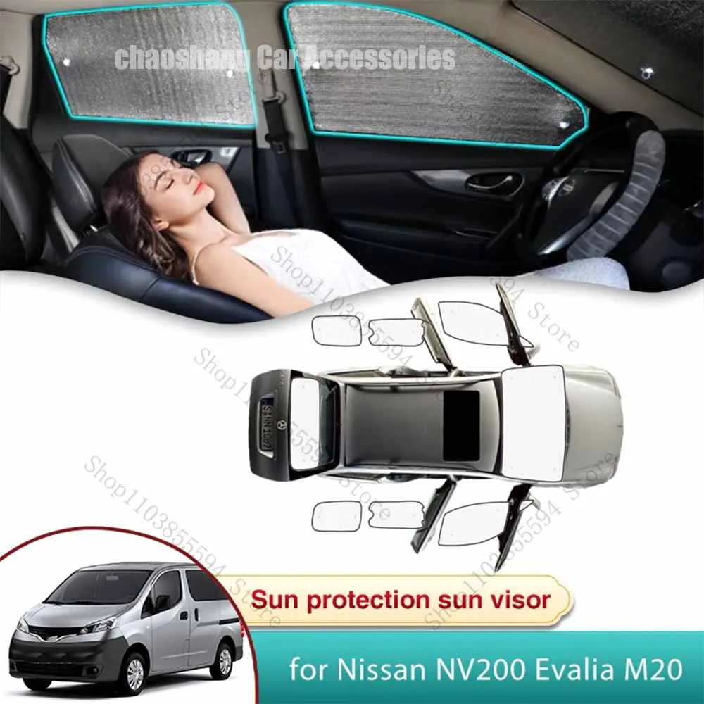 

Car Sun Shade for Nissan NV200 Evalia M20 Mitsubishi Delica D:3 Van 2009~2024 2010 2012 2015 2016 2017 2019 2021 Privacy Shading