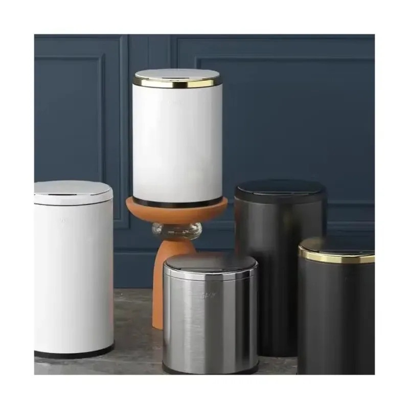 

Новый OEM/ODM 6/9/12L брендовый оптовый высококачественный интеллектуальный мусорный бак круглый бесконтактный мусорный бак для запахов Lo-ck из нержавеющей стали