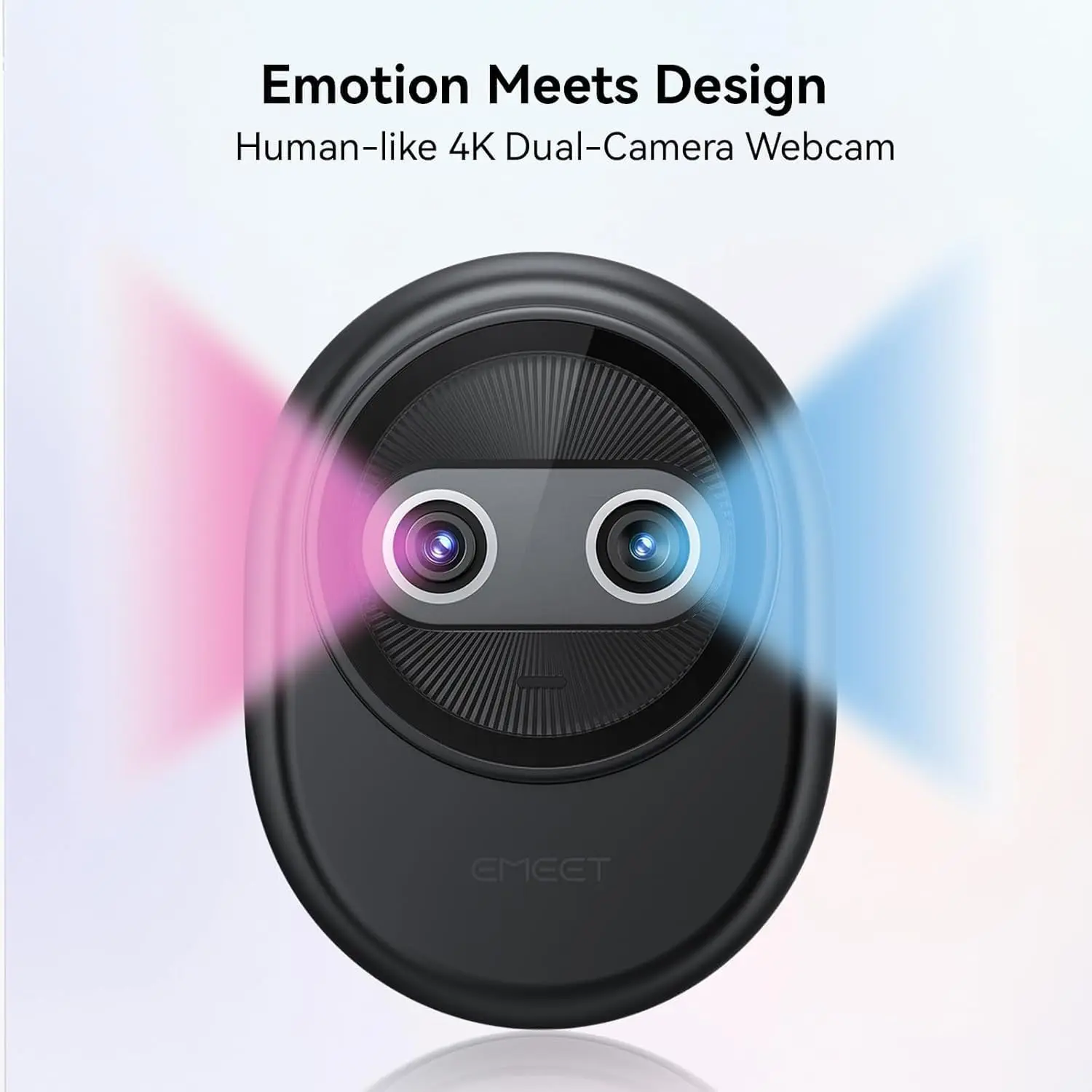 Webcam 4K for Streaming for Laptop Computer UHD Mini Webcam EMEET Piko USB Camera with 3 Mics&Webcam Tripod