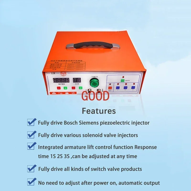 128 Common rail fuel injector tester stage 3 crdi injector repair tool testing simulator Common rail simulator view 3