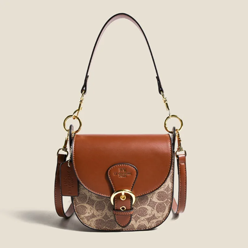 Borsa piccola da donna di fascia alta, nuovo stile 2025, borsa da sella stampata, versatile e alla moda, borsa sotto le ascelle, elegante singola sh