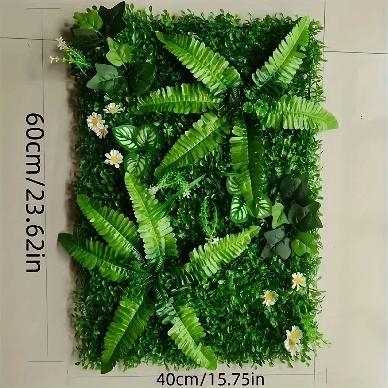 1pc, Artificial Persian Lawn, Topiary Hedge Plants, Artificial Greenery Fence Panels For Greenery Walls, Garden, Privacy Screen