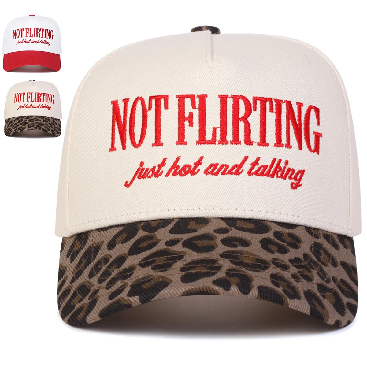

Unisex NOT FLIRTING Letter Embroidery Baseball Caps Spring Autumn Outdoor Adjustable Casual Hats Sunscreen Hat Sports Cap